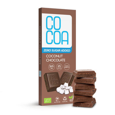 Czekolada Kokosowa Bez Dodatku Cukru Bio 40 G - Cocoa [BIO]