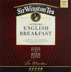 Sir Winston Tea Supreme English Breakfast Herbata Czarna 180 G (100 X 1, 8 G)