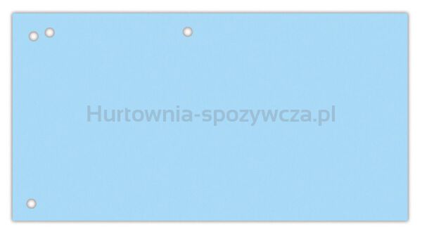 Office Products Przekładki karton, 1/3 A4, 240x105mm, 100szt., niebieskie 