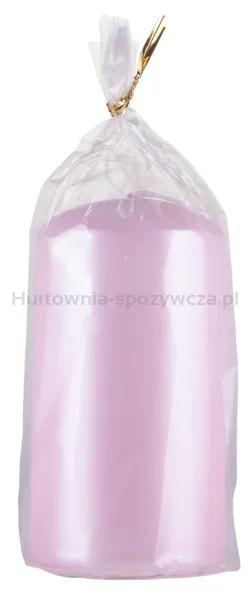 Donau HOME Świeca słupek Standard Lakier, 60x115mm, różowy perła