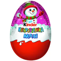 KINDER Suprise MAXI LEI, jajko z niespodzianką 100g christmas