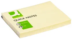 Q-Connect Bloczek samoprzylepny, 102x76mm, 1x100 kart., jasnożółty 