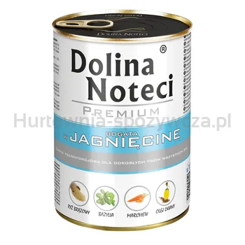 Dolina Noteci Premium Mokra karma dla psów jagnięcina puszka 400 g