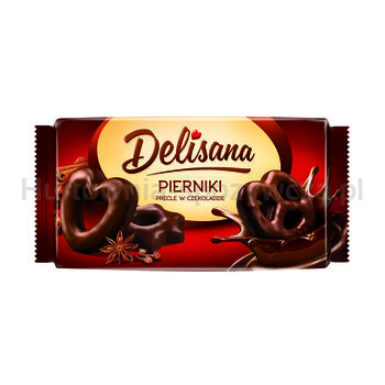 DELISANA Pierniki precle w czekoladzie 400g