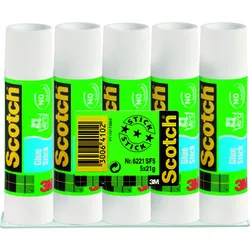 Scotch Klej W Sztyfcie Do Papieru, Nietoksyczny, (Zgrzewka 5 X 21G)