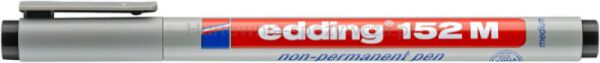 Edding Foliopis zmywalny e-152 M 1mm, czarny  - 2