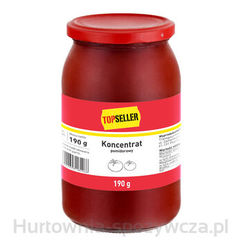 Topseller Koncentrat Pomidorowy 190 G. Produkt Pasteryzowany