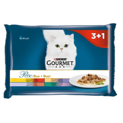 GOURMET PERLE Duet Mięsny 4x85g