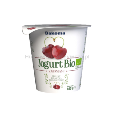 Bakoma Jogurt Bio 140g wiśnia