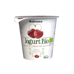 Bakoma Jogurt Bio 140g wiśnia