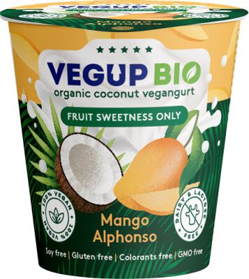 Deser Kokosowy Mango Bezglutenowy Vegangurt Bio 140 G - Vegup Bio [BIO]