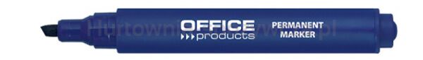 Office Products Marker permanentny ścięty, 1-5mm (linia), niebieski  - 2