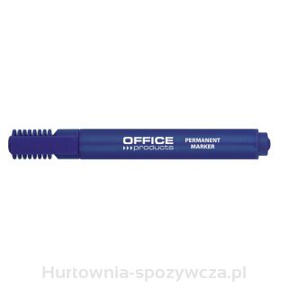 Marker Permanentny Office Products, Ścięty, 1-5Mm (Linia), Niebieski