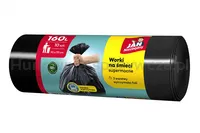Worki na śmieci JAN NIEZBĘDNY, LDPE, 160l, 10szt., czarne - 3