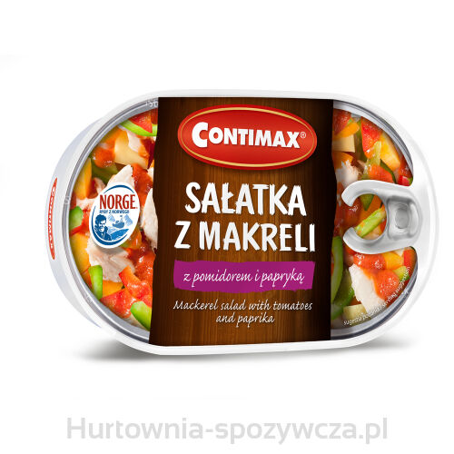 Sałatka Z Makreli Z Pomidorem I Papryką 170G Contimax