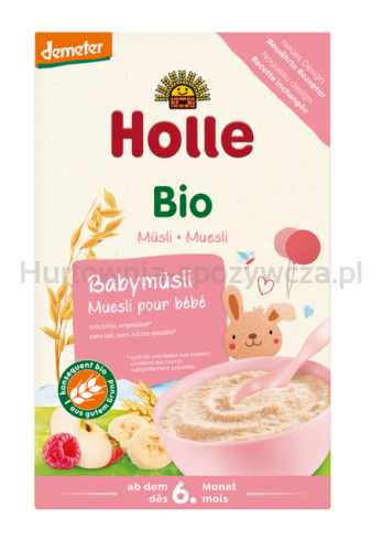 Kaszka Zbożowa Musli Malina - Jabłko - Banan Bez Dodatku Cukrów Od 6 Miesiąca Demeter Bio 250 G - Holle [BIO]