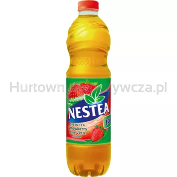 Nestea Green Tea Napój o smaku truskawkowym z dodatkiem aloesu 1,5 l