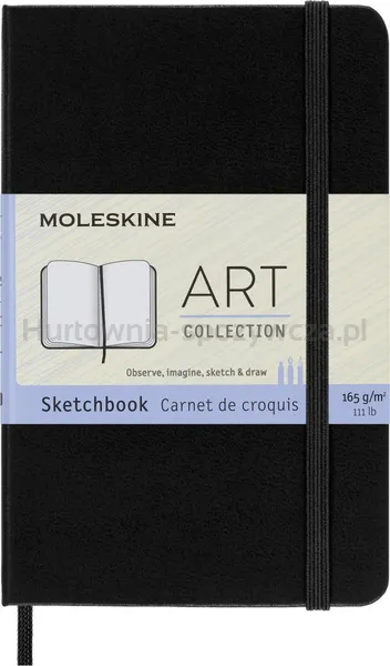 Szkicownik MOLESKINE P (9x14 cm), twarda oprawa, 80 stron, czarny