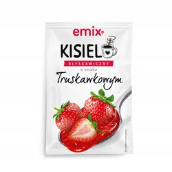Kisiel z kawałkami owoców - błyskawiczny truskawka emix 30g