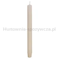 Świeca stołowa długa ryflowana DONAU HOME, 25x300 mm, 4 szt., kremowa - 2