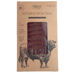 Pawęta Szynka wołowa dojrzewająca plastry 50 g