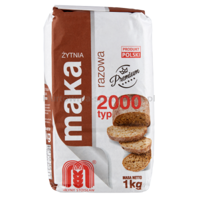 Stoisław Mąka Żytnia Typ 2000 Razowa 1 Kg