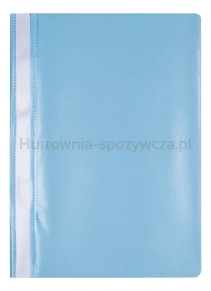 Skoroszyt OFFICE PRODUCTS, PP, A4, miękki, 100/170mikr., jasnoniebieski