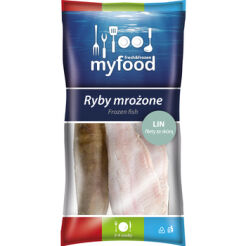 Myfood Lin (Tinca Tinca) Filety Ze Skórą, Produkt Głęboko Mrożony (Iqf) , Glazura: 20%, 400 G/500 G