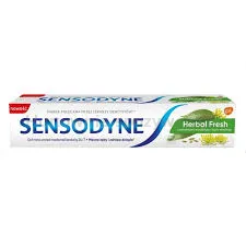 Sensodyne Herbal Pasta Do Zębów do nadwrażliwych zębów z fluorem, 75ml(data przydatnosci 31.12.2025)