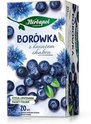 Herbapol Herbata ziołowo-owocowa, 20 torebek, borówka z kwiatem chabru