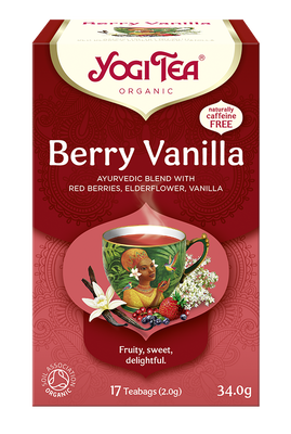 Herbatka Czerwone Owoce - Wanilia (Berry Vanilla) Bio (17 X 2 G) 34 G - Yogi Tea [BIO]