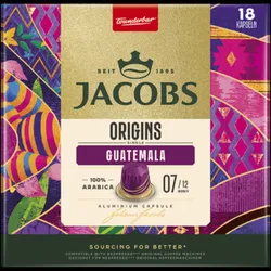 Kapsułki Jacobs Origins Guatemala, intensywność 7 - 18 sztuk, 100% Arabica, do ekspresów Nespresso® Original*