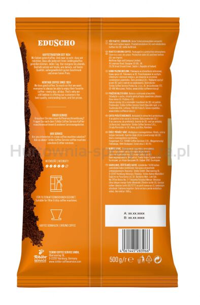 Kawa TCHIBO, EDUSCHO PROFESSIONALE CAFFE FORTE, mielona, 500 g - 3