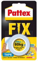 Taśma dwustronna PATTEX FIX, 1,5m x 19mm, 80kg