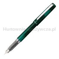 Pióro wieczne Platinum Prefounte Dark Emerald, F, w plastikowym opakowaniu, na blistrze, zielone - 2