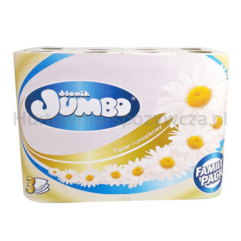 Słonik Jumbo Papier Toaletowy Rumianek 24 Rolki 3-Warstwowy