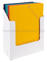 Office Products Teczka z gumką, preszpan, A4, 390gsm, 3-skrz., mix kolorów  - 2