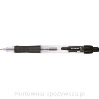 Długopis Automatyczny Żelowy Donau Z Wodoodpornym Tuszem 0,5Mm, Czarny