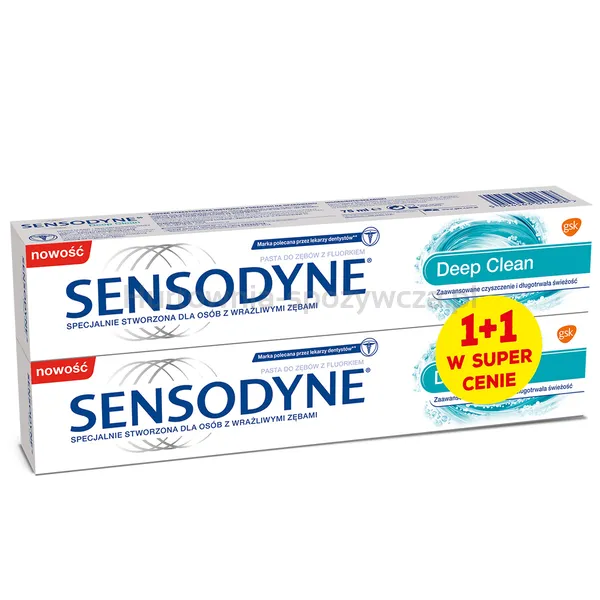 Sensodyne Pasta Deep Clean 75 Ml 1+1