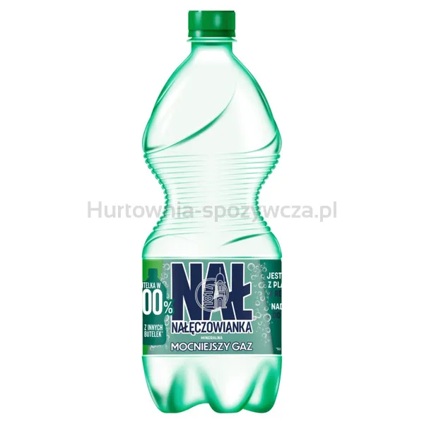 Woda mineralna NAŁĘCZOWIANKA, mocny gaz, 1l