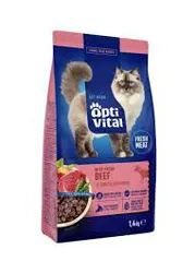 Optivital Karma Sucha Steril- Pełnoporcjowa Karma Dla Sterylizowanych Kotów Fm Z Łososiem 1,4 Kg
