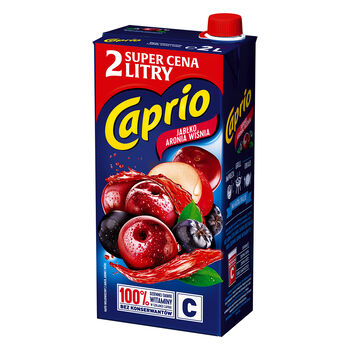 Caprio Napój Jabłko Aronia Wiśnia 2 L