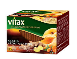 Vitax Herbata MorelaRokitnikImbir 15 Torebek X 2 G W Kopertkach