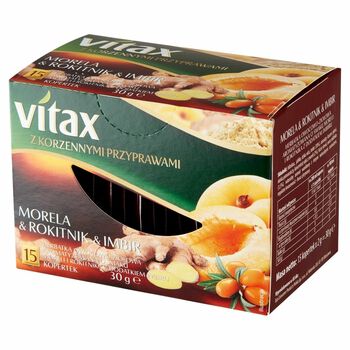 Vitax Herbata Morela&AmpRokitnik&AmpImbir 15 Torebek X 2 G W Kopertkach