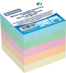 Donau Kostka nieklejona, 83x83x75mm, mix kolorów 