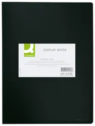 Q-Connect Teczka ofertowa, PP, A3, 380mikr., 20 koszulek, Czarna z etykietą 