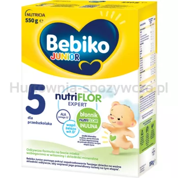 Bebiko Junior 5 Odżywcza formuła na bazie mleka dla przedszkolaka 550 g