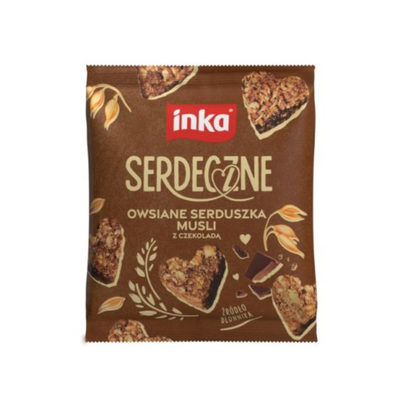 Inka Serdecznie Owsiane serduszka musli z czekoladą 50g