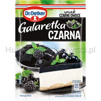Dr. Oetker Galaretka Czarna Smak Czarne Owoce 70 G
