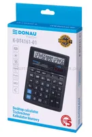 Donau Kalkulator biurowy TECH, 16-cyfr. wyświetlacz, wym. 190x143x40 mm, czarny  - 5